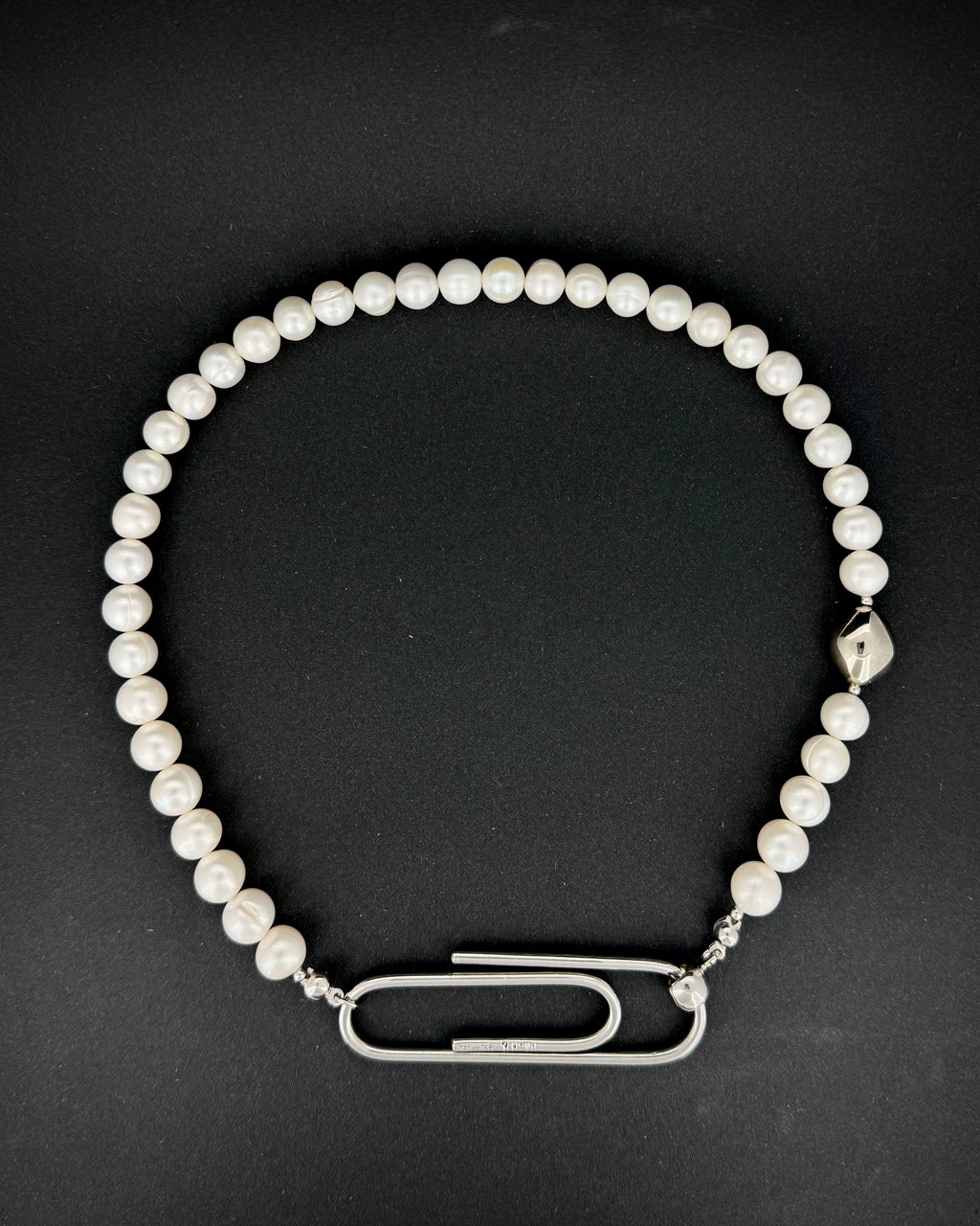 Clip Pearl Necklace