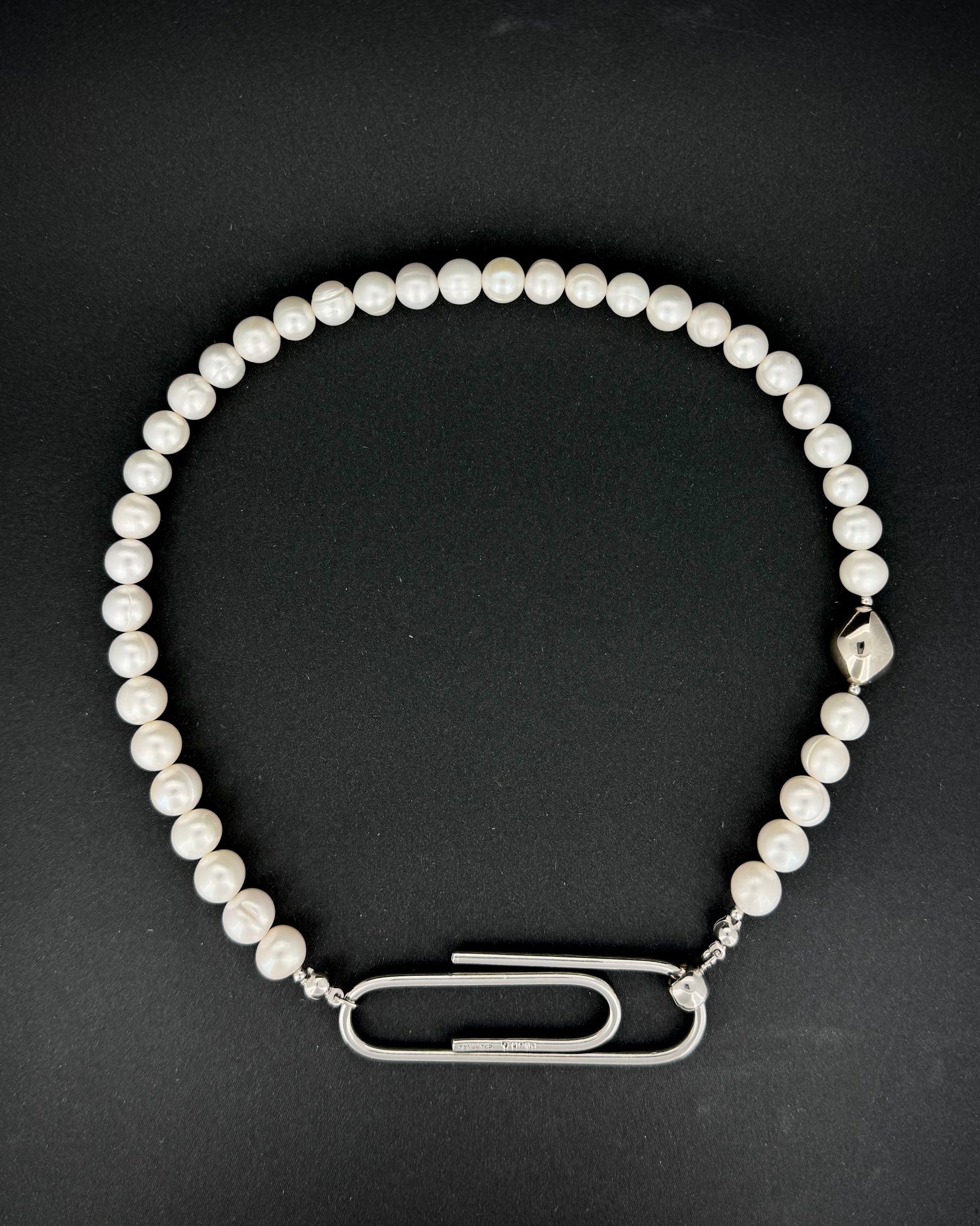 Clip Pearl Necklace