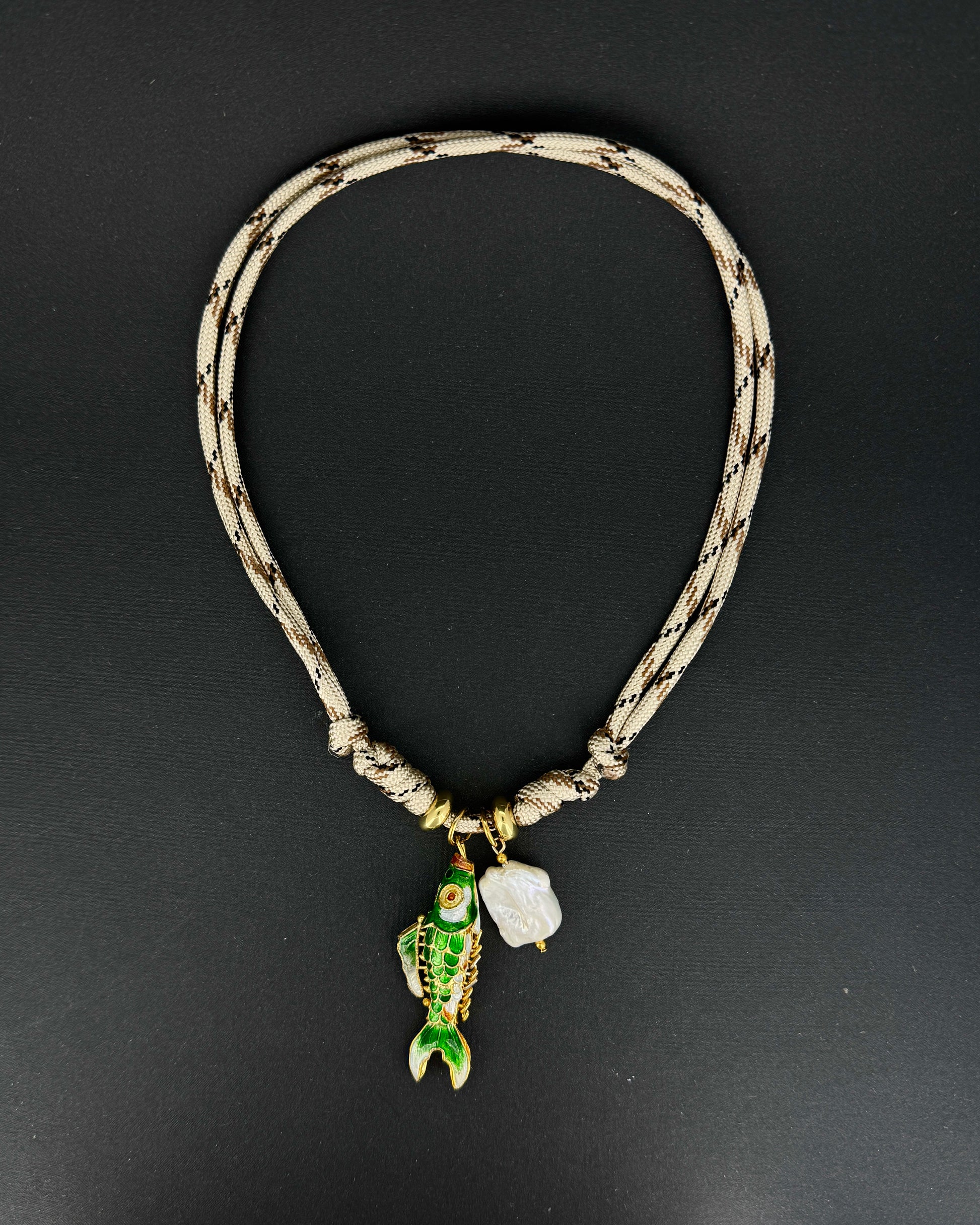 Koi Fish Cord Necklace